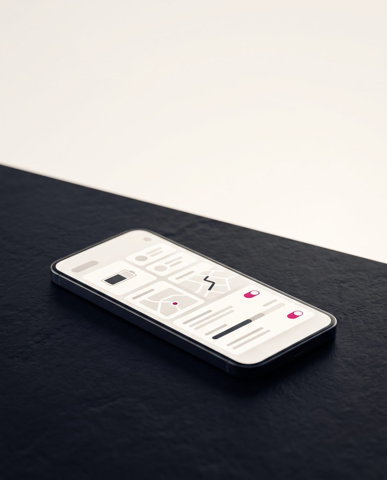 Smartphone mit der Cardian Wallet: Freigaben per Schalter steuern